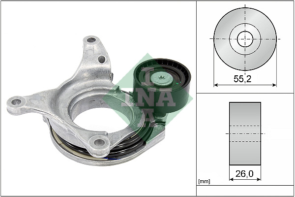 diržo įtempiklis, V formos rumbuotas diržas - 534 0794 10 Schaeffler INA