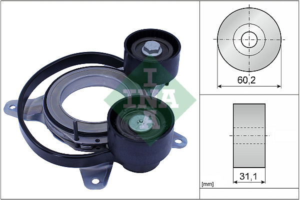 Belt Tensioner, V-ribbed belt - 534 0814 10 Schaeffler INA