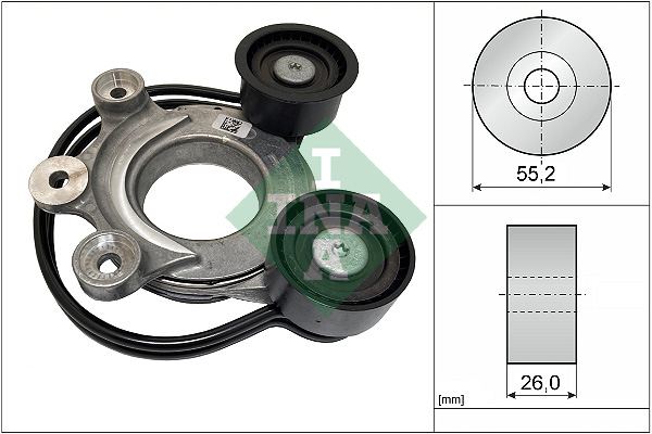 Belt Tensioner, V-ribbed belt - 534 0827 10 Schaeffler INA