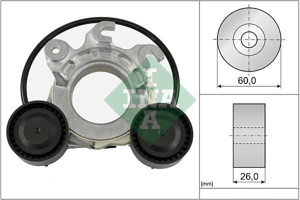 Belt Tensioner, V-ribbed belt - 534 0858 10 Schaeffler INA