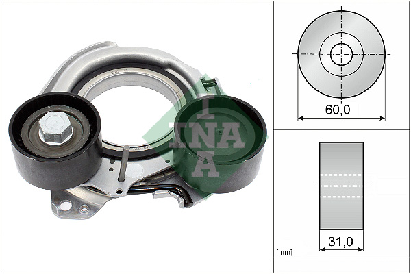 diržo įtempiklis, V formos rumbuotas diržas - 534 0934 10 Schaeffler INA
