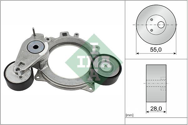 diržo įtempiklis, V formos rumbuotas diržas - 534 0936 10 Schaeffler INA