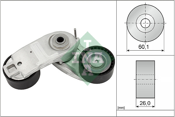 diržo įtempiklis, V formos rumbuotas diržas - 534 0937 10 Schaeffler INA