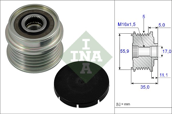 Механизм свободного хода генератора - 535 0005 10 Schaeffler INA