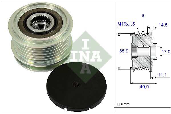 Механизм свободного хода генератора - 535 0012 10 Schaeffler INA