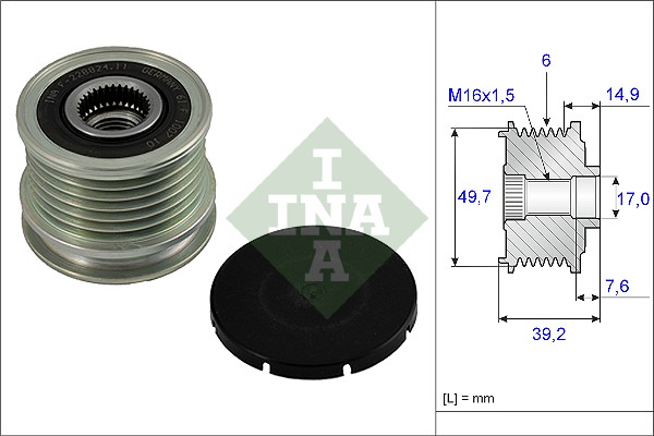 Alternator Freewheel Clutch - 535 0015 10 Schaeffler INA