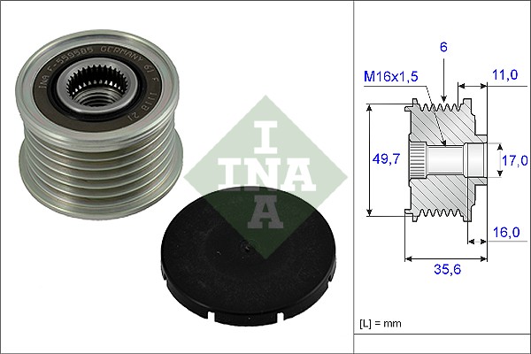 Dispositivo ruota libera alternatore - 535 0016 10 Schaeffler INA
