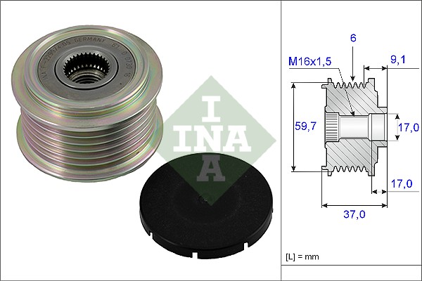 Dispositivo ruota libera alternatore - 535 0017 10 Schaeffler INA