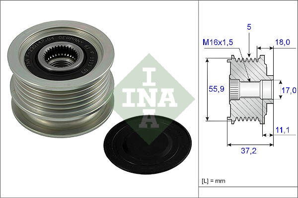 Alternator Freewheel Clutch - 535 0018 10 Schaeffler INA