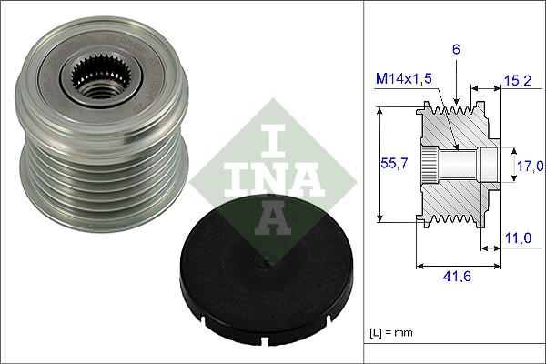 Alternator Freewheel Clutch - 535 0024 10 Schaeffler INA