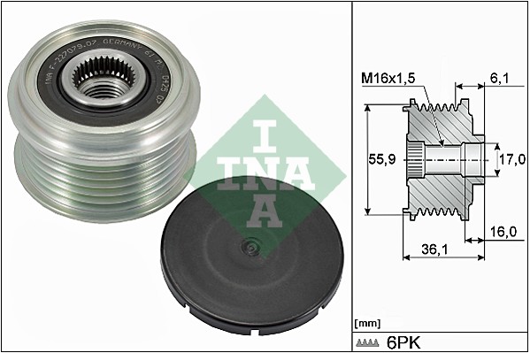Alternator Freewheel Clutch - 535 0026 10 Schaeffler INA