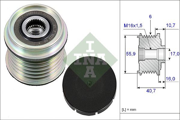 Alternator Freewheel Clutch - 535 0028 10 Schaeffler INA
