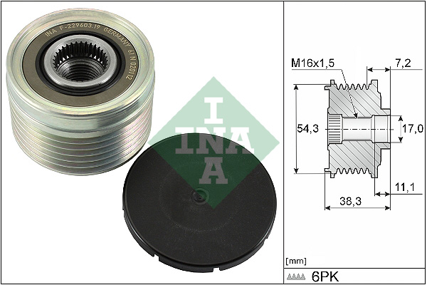 Alternator Freewheel Clutch - 535 0039 10 Schaeffler INA
