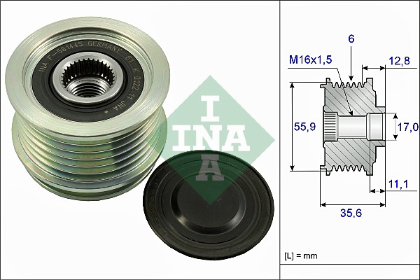 Alternator Freewheel Clutch - 535 0041 10 Schaeffler INA
