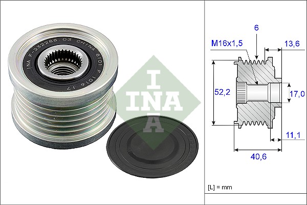 Alternator Freewheel Clutch - 535 0044 10 Schaeffler INA