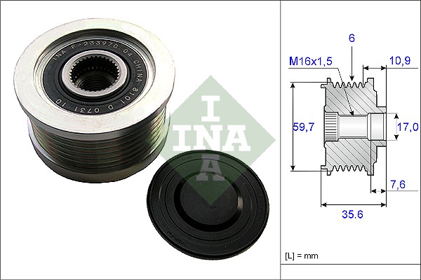 Alternator Freewheel Clutch - 535 0046 10 Schaeffler INA