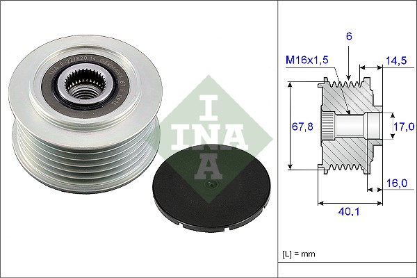 Alternator Freewheel Clutch - 535 0047 10 Schaeffler INA