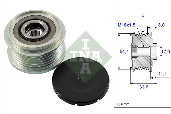 Механизм свободного хода генератора - 535 0059 10 Schaeffler INA