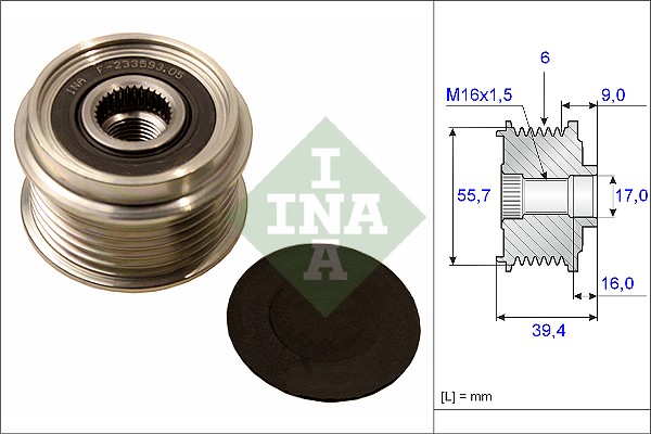 Alternator Freewheel Clutch - 535 0060 10 Schaeffler INA