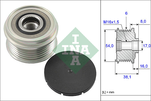 Alternator Freewheel Clutch - 535 0063 10 Schaeffler INA