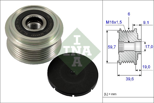 Alternator Freewheel Clutch - 535 0065 10 Schaeffler INA