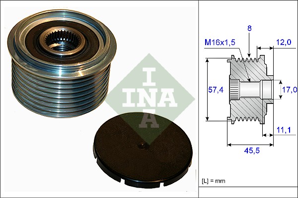Dispositivo ruota libera alternatore - 535 0069 10 Schaeffler INA