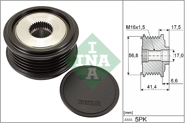 Dispositivo ruota libera alternatore - 535 0071 30 Schaeffler INA