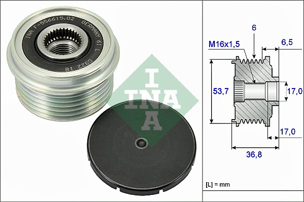 Alternator Freewheel Clutch - 535 0074 10 Schaeffler INA