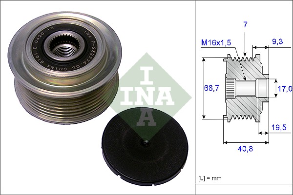 Dispositivo ruota libera alternatore - 535 0079 10 Schaeffler INA