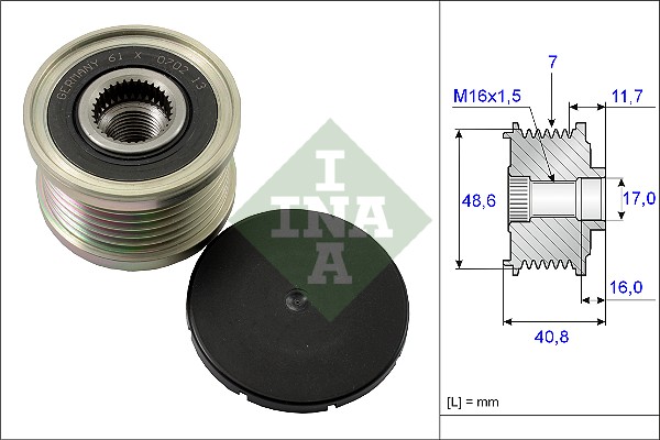 Alternator Freewheel Clutch - 535 0080 10 Schaeffler INA