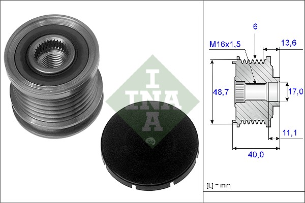 Alternator Freewheel Clutch - 535 0085 10 Schaeffler INA
