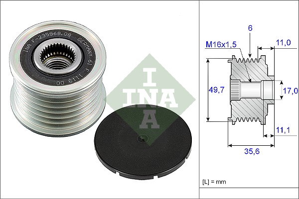 Alternator Freewheel Clutch - 535 0086 10 Schaeffler INA