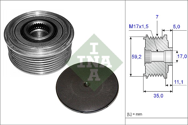 Alternator Freewheel Clutch - 535 0087 10 Schaeffler INA