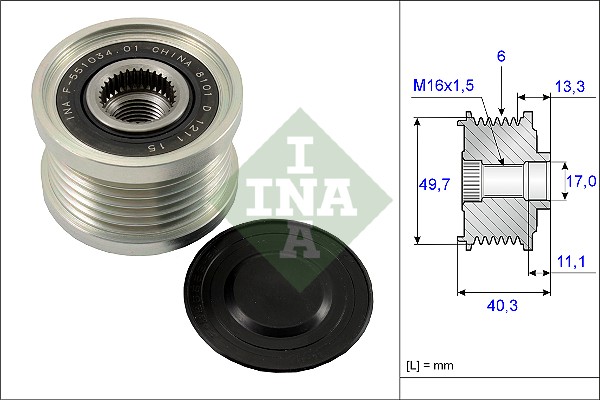 Dispositivo ruota libera alternatore - 535 0093 10 Schaeffler INA