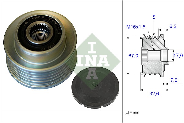 Alternator Freewheel Clutch - 535 0097 10 Schaeffler INA