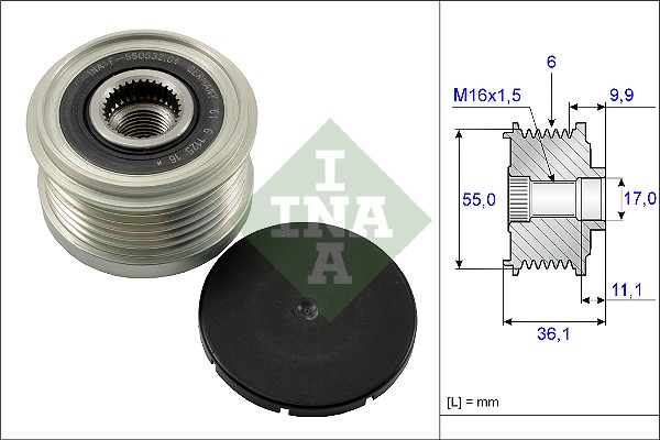 Alternator Freewheel Clutch - 535 0103 10 Schaeffler INA