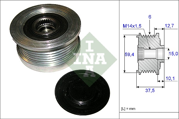 Dispositivo ruota libera alternatore - 535 0110 10 Schaeffler INA