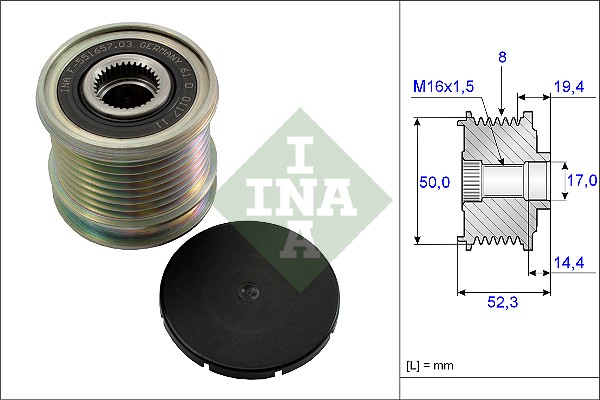 Dispositivo ruota libera alternatore - 535 0111 10 Schaeffler INA