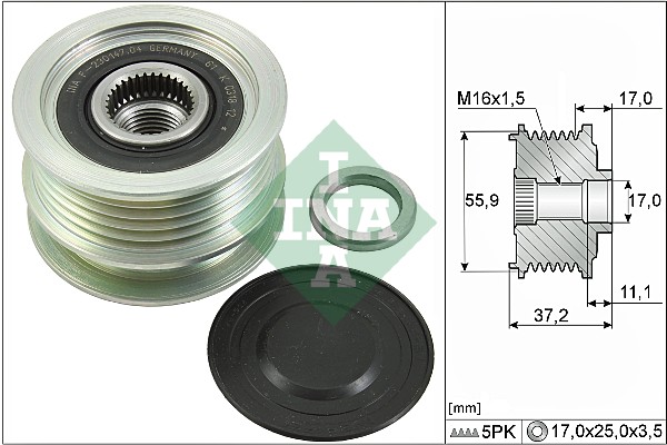 Alternator Freewheel Clutch - 535 0116 10 Schaeffler INA