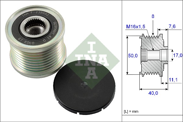 Dispositivo ruota libera alternatore - 535 0119 10 Schaeffler INA