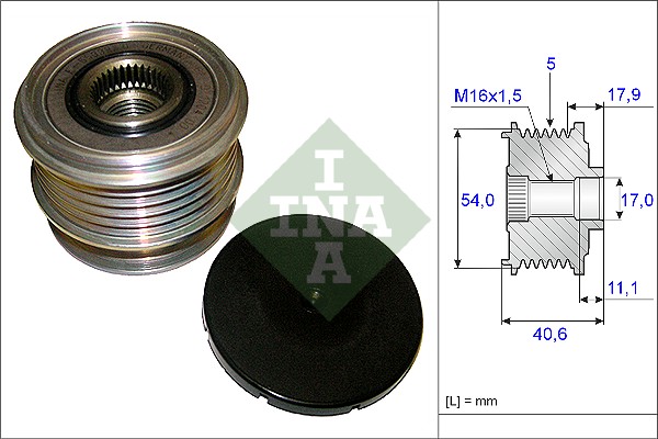 Механизм свободного хода генератора - 535 0121 10 Schaeffler INA
