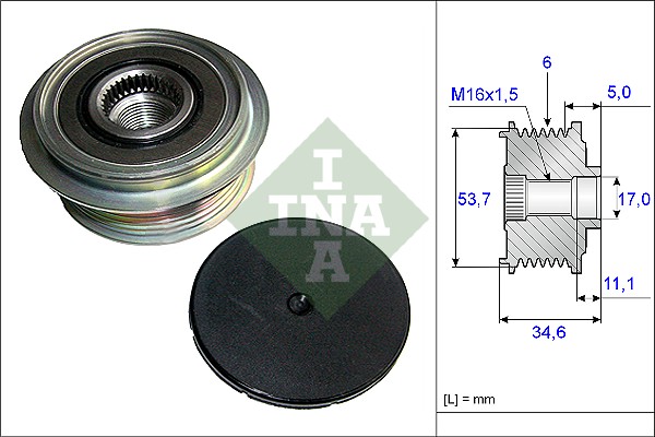 Alternator Freewheel Clutch - 535 0125 10 Schaeffler INA