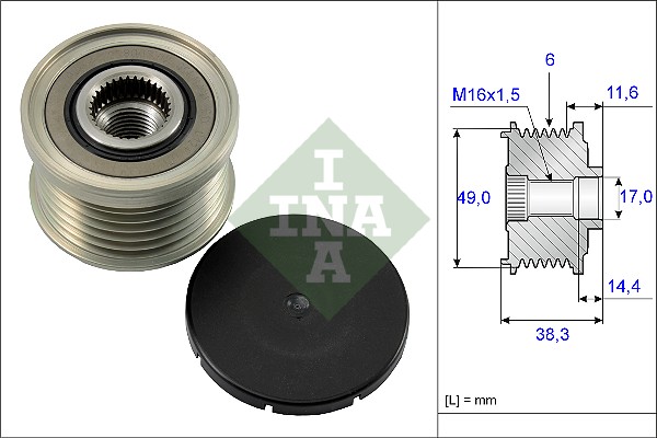 Alternator Freewheel Clutch - 535 0127 10 Schaeffler INA
