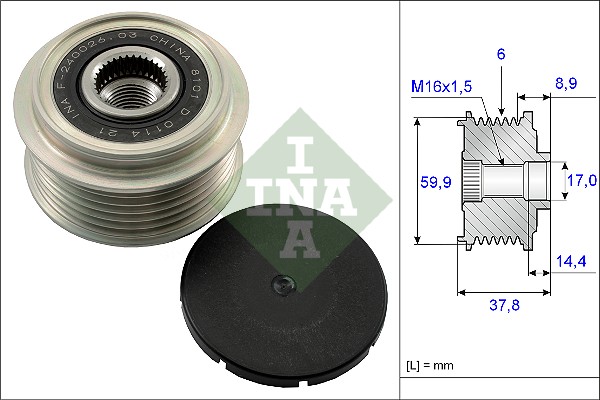 Alternator Freewheel Clutch - 535 0135 10 Schaeffler INA