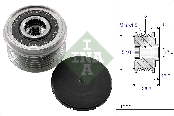 Alternator Freewheel Clutch - 535 0137 10 Schaeffler INA