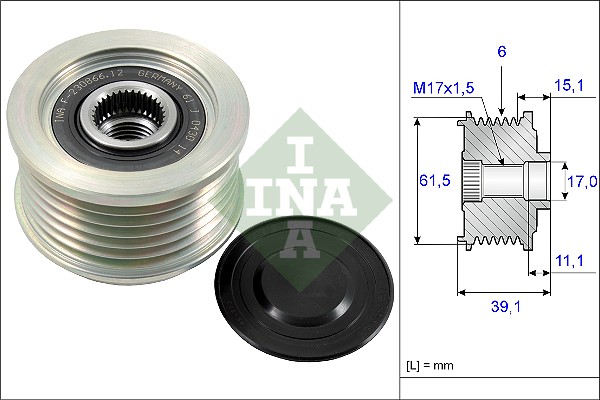 Dispositivo ruota libera alternatore - 535 0144 10 Schaeffler INA