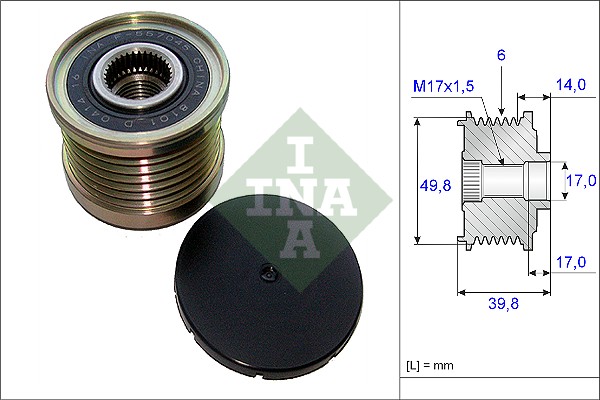 Alternator Freewheel Clutch - 535 0146 10 Schaeffler INA