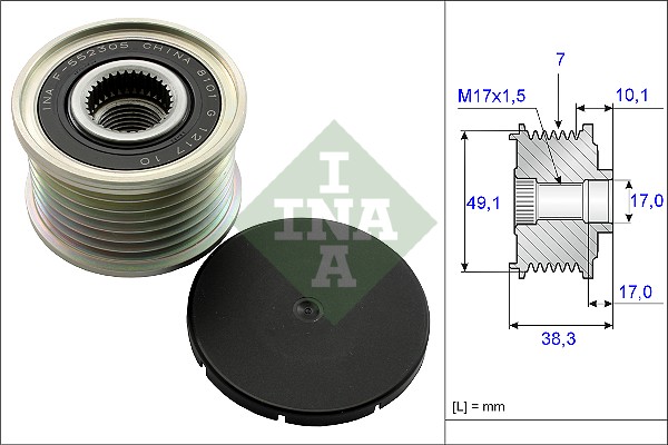 Механизм свободного хода генератора - 535 0153 10 Schaeffler INA