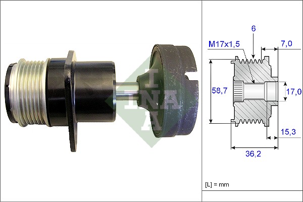 Alternator Freewheel Clutch - 535 0157 10 Schaeffler INA