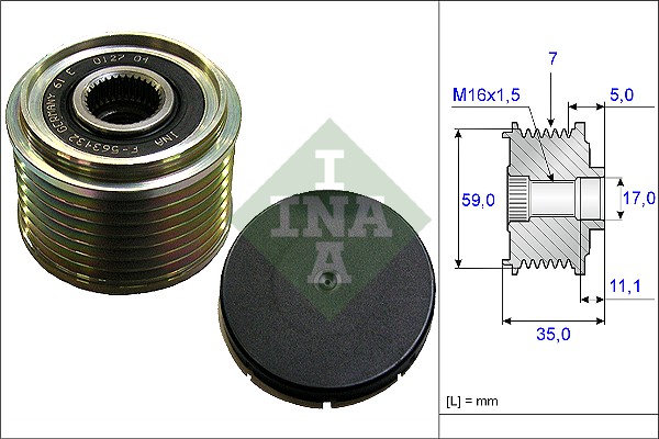 Alternator Freewheel Clutch - 535 0159 10 Schaeffler INA